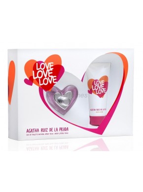 perfume Agatha Ruiz de la Prada Love Love Love edt 50ml + Body Lotion 100ml - colonia de mujer